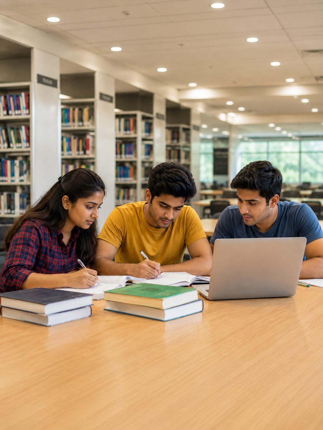 Students preparing for competitive government exams